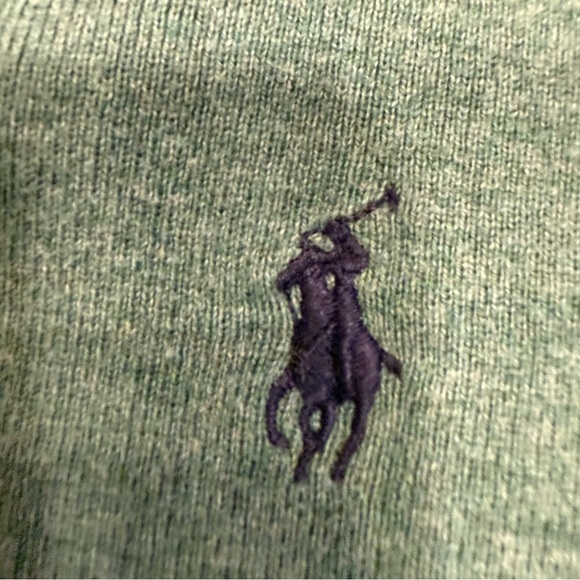 Ralph Lauren Men’s VTG 2 PCS SET Cotton Flannel Shirt & Green Sweater Sz L - Picture 7 of 16